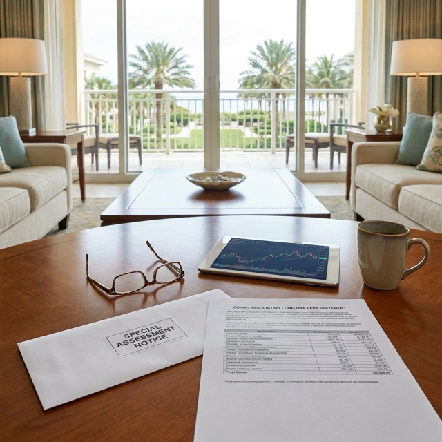 timeshare special assessment Delaware - one time levy explained